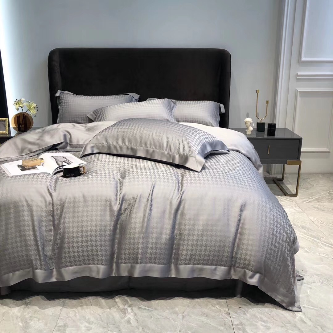 [LỤA TENCEL 100S 5D TC/5D005] - Bộ Chăn Ga Hạ Vy 04 món , Đẳng cấp