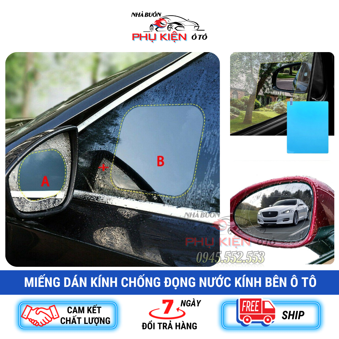 Miếng Dán Chống Đọng Nước Kính Bên Ô tô