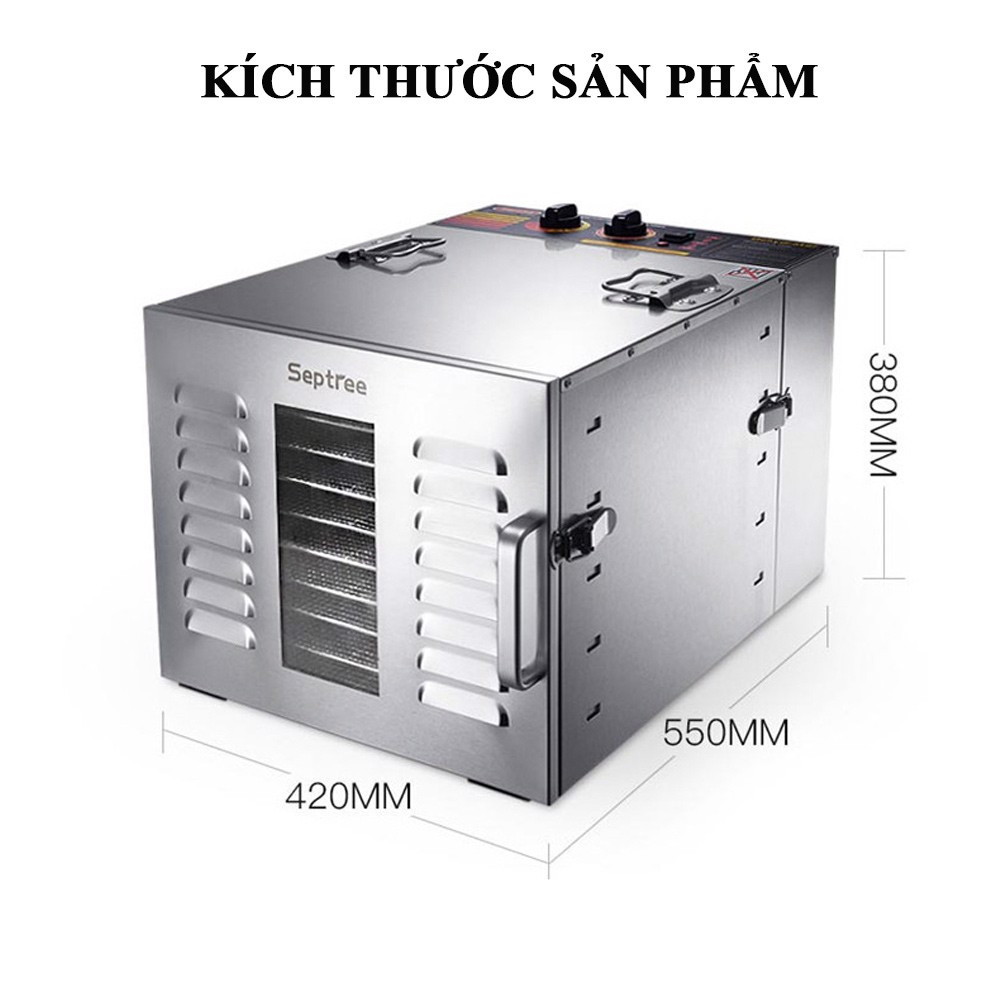 Septree 10 tray food dryer (available in HCMC)
