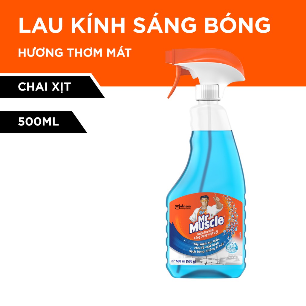 Combo 2 chai Lau kính MR Muscle 500ml