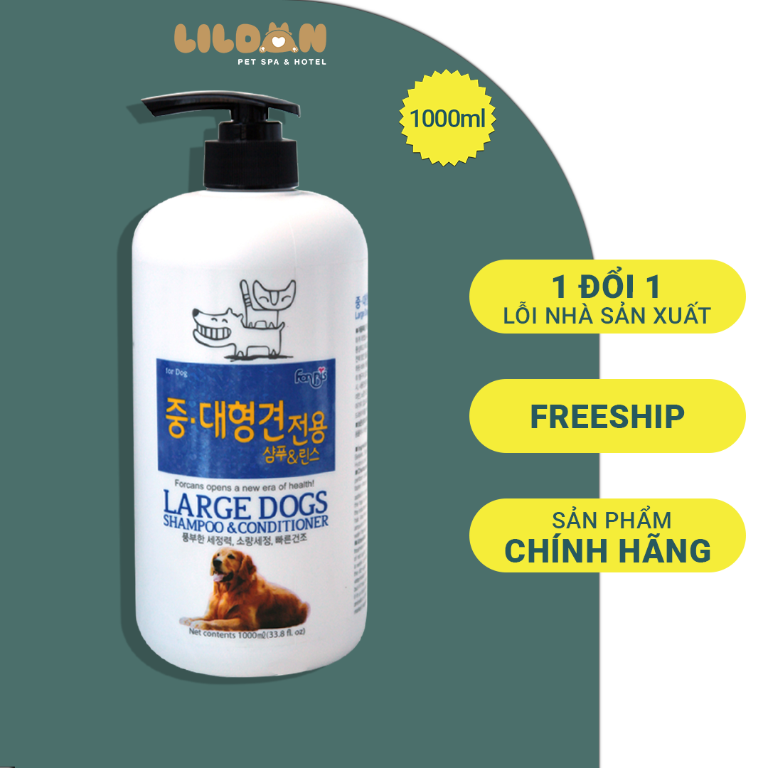 Forcans dầu gội và xã dành cho giống chó lớn