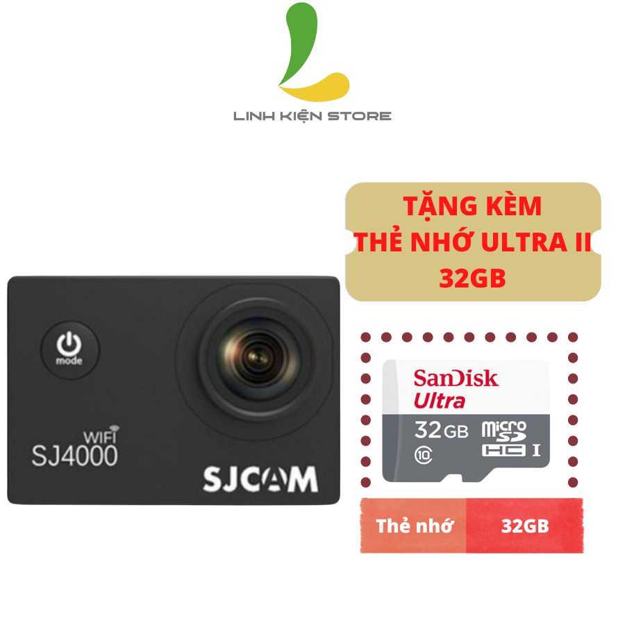 Camera hành trình SJCAM SJ4000 Wifi -Quay Full HD 1080P,