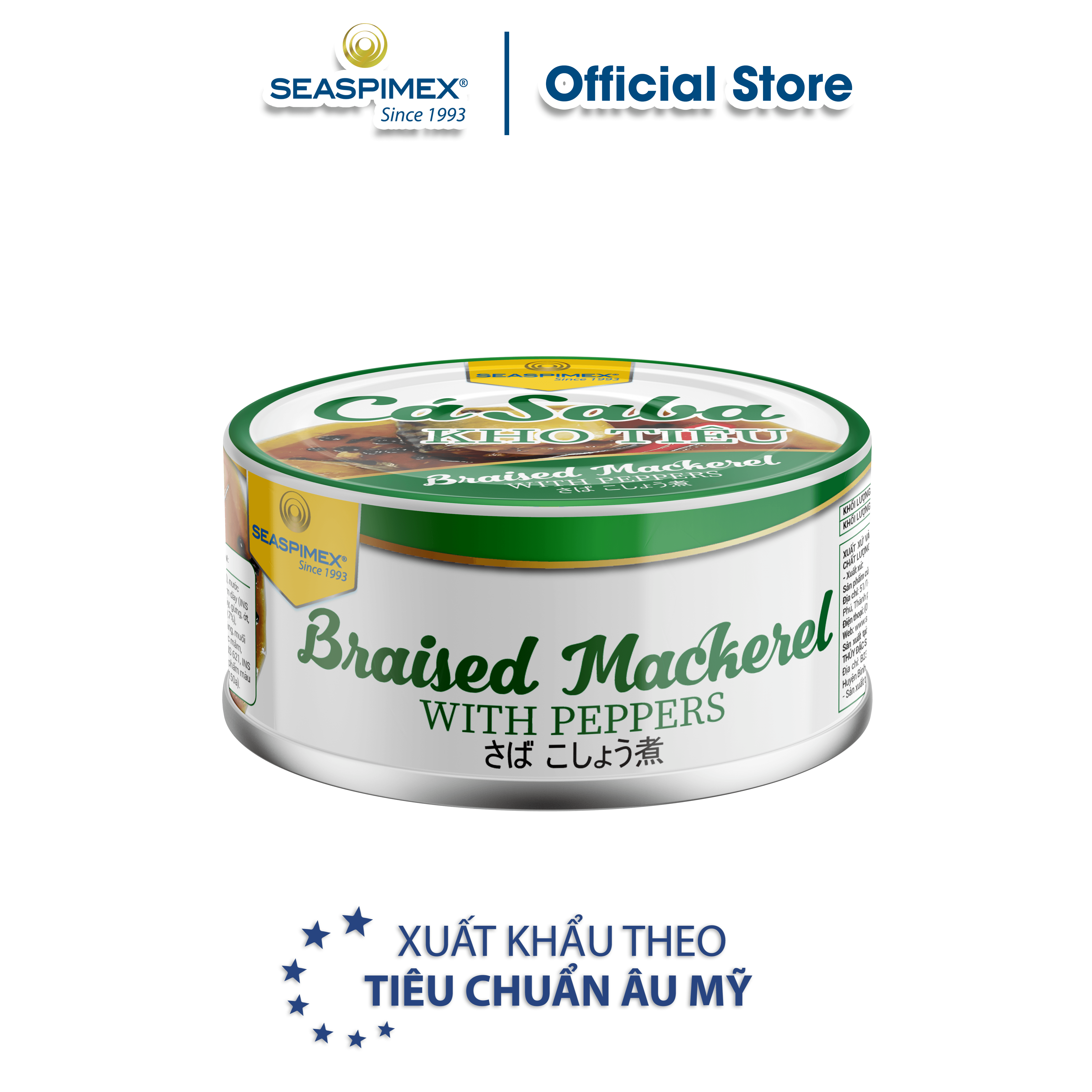 Cá Saba Nhật Kho Tiêu SEASPIMEX 185gr