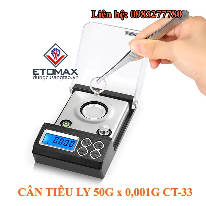 Cân Tiểu Ly Điện Tử CT-33 50g x 0,001g