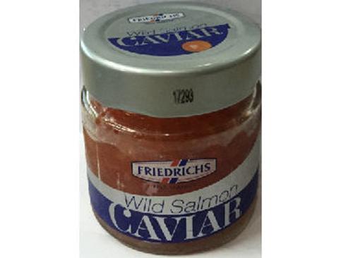 Trứng cá đỏ muối hạt to CAVIAR Nga lọ 100g