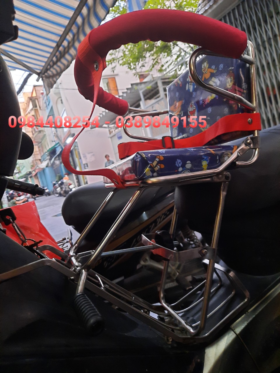Ghế ngồi xe máy số cho bé  có dựa vòng (các loại xe số)