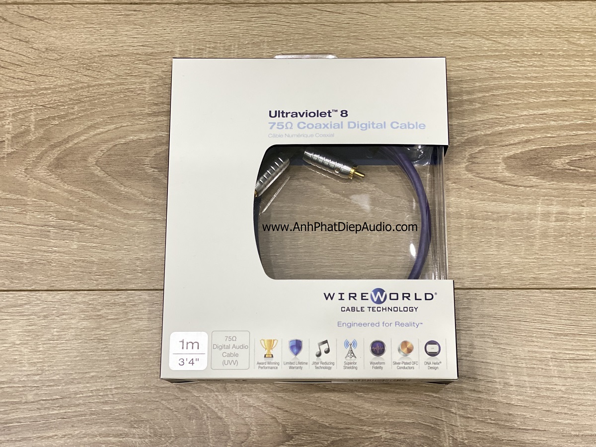 Dây tín hiệu WIREWORLD Ultraviolet 8 Coaxial Digital Audio 1M