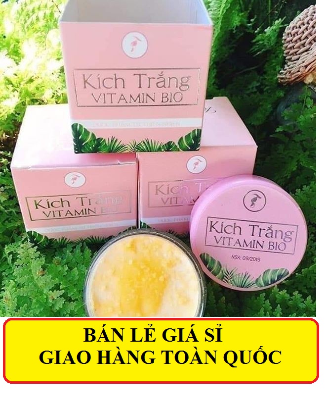( combo 5 hộp) Kem Kích Trắng Vitamin Bio