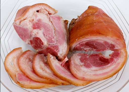 [CHỈ GIAO HÀ NỘI] (125k/kg) Chân giò lợn bó chỉ NHẬP KHẨU  ( 1 cái 1,2kg )