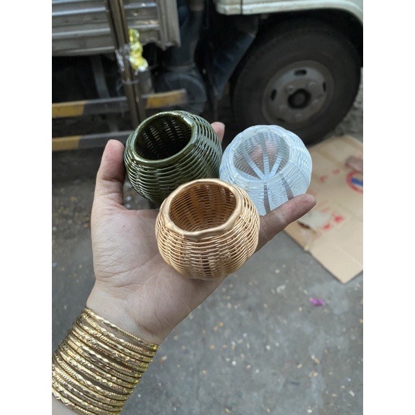Rọ cước đựng thức ăn cho chim cu gáy