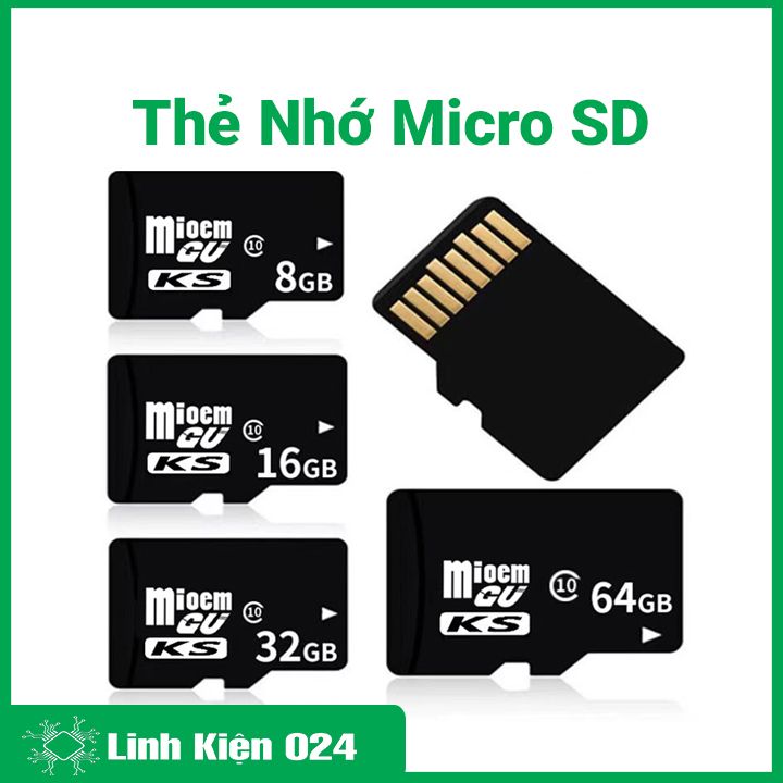 Thẻ nhớ micro sd tốc độ class 10 dung lượng 2gb / 4gb / 8gb / 16gb / 32gb / 64gb