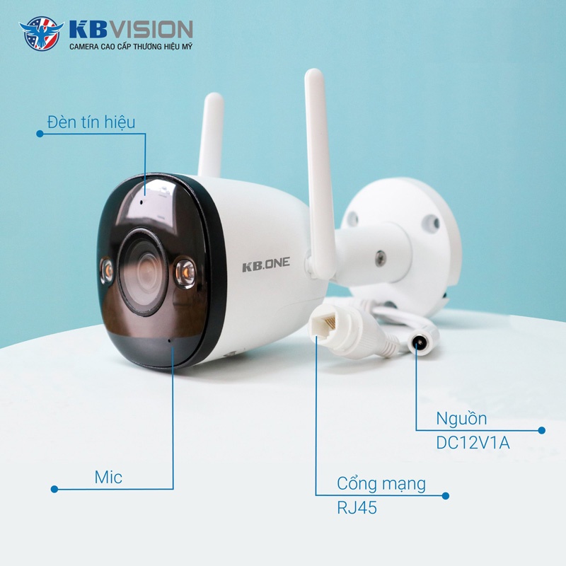 Camera Ip Wifi KBONE KN-B41 (4.0MP) - Hàng Chính Hãng