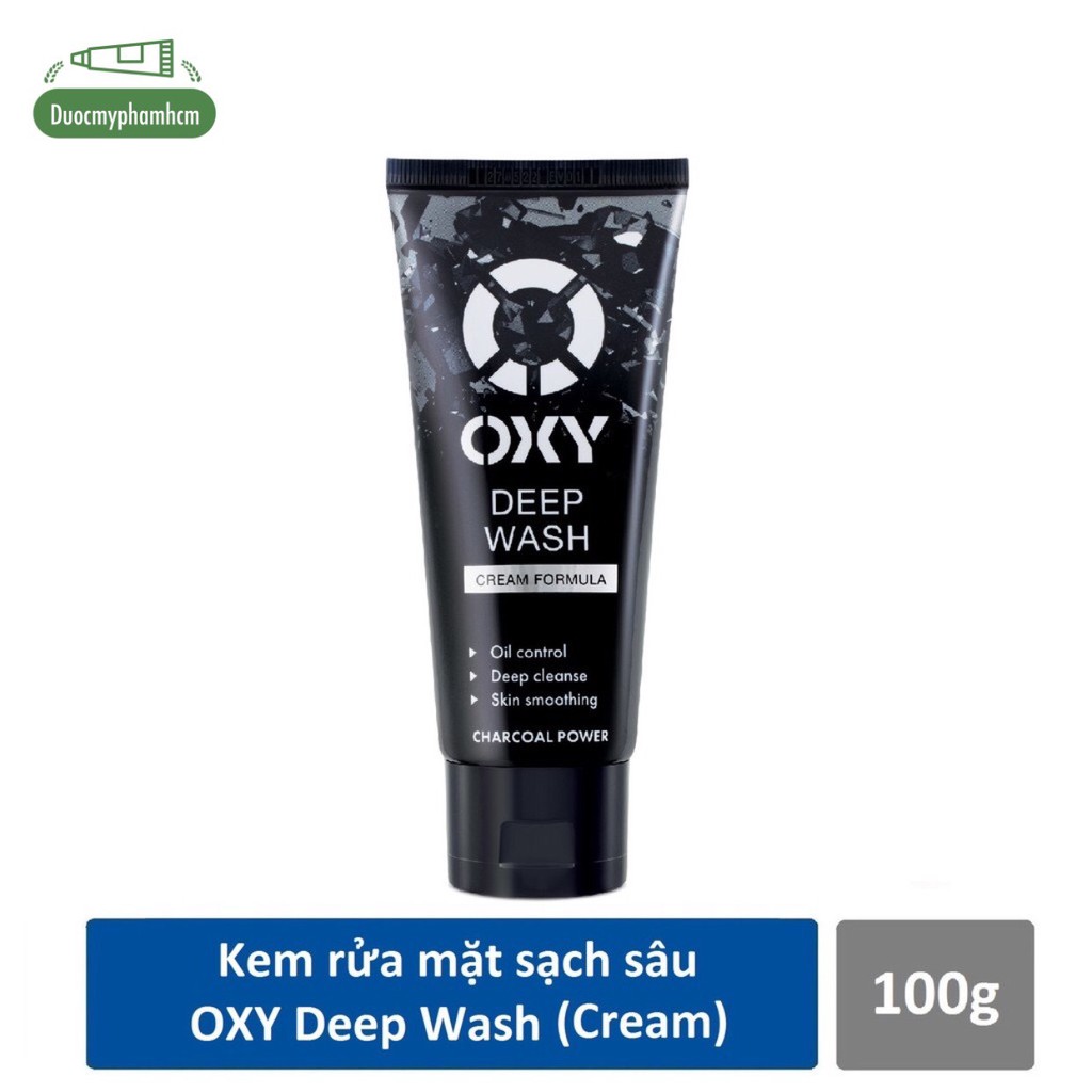 Kem rửa mặt sạch sâu oxy deep wash 100g