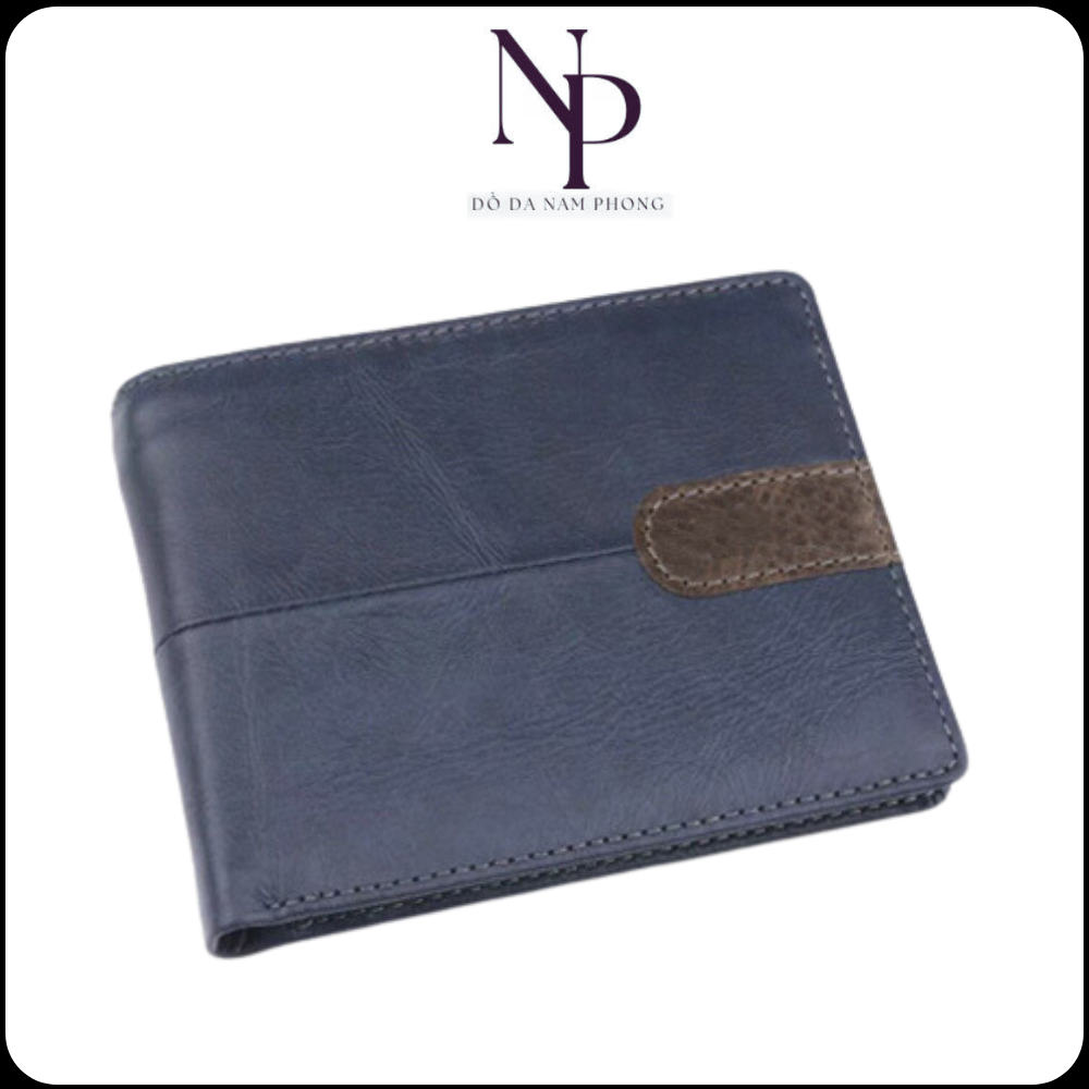 Ví da thời trang/Ví ngang da bò PULLUP nhiều ngăn đựng tiền,thẻ tiện dụng giấy tờ cá nhân NP69-Bảo hành 12 tháng