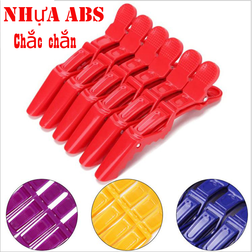 Combo 6 kẹp mỏ vịt Baber dành cho thợ tóc