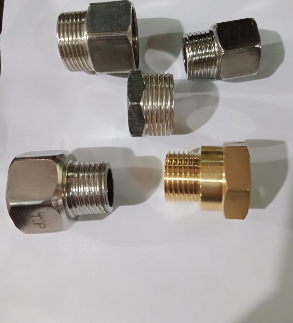 Lơ nối ren chuyển bậc 3/4 inch-1/2 inch tương ứng 27mm-21mm (bằng inox)
