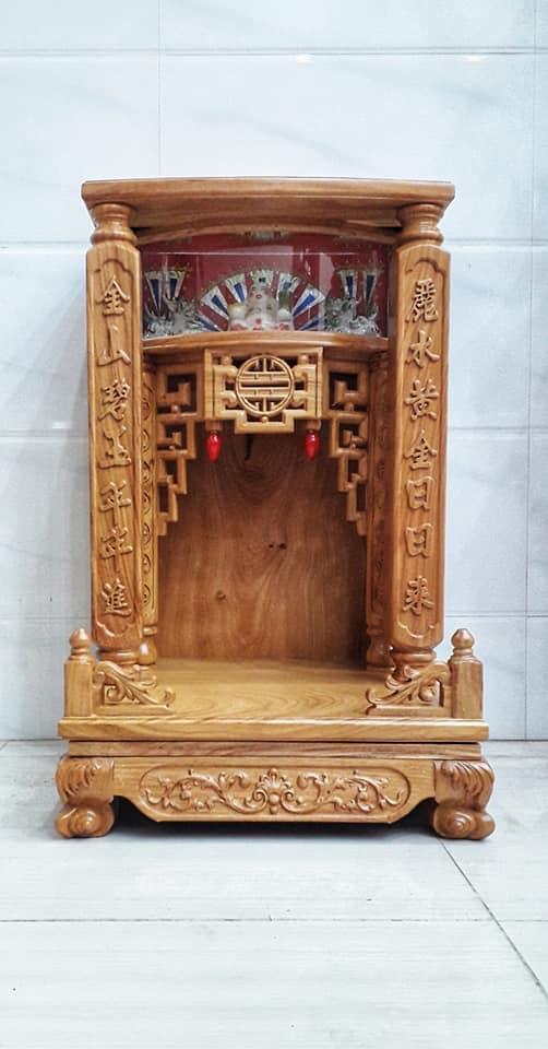 Bàn thờ thần tài Hộp đèn, cột vuông - Hàng loại 1