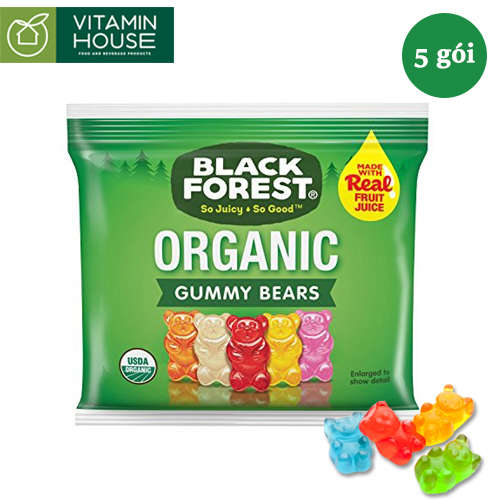 Combo 5 Kẹo dẻo gấu Black Forest Gummy bear 23g
