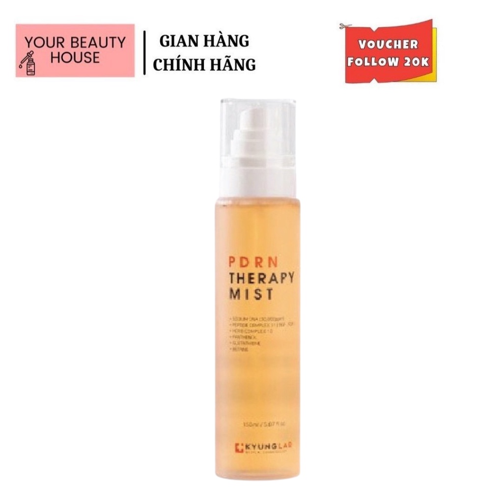 Xịt khoáng dưỡng ẩm pdrn therapy mist - 150ml