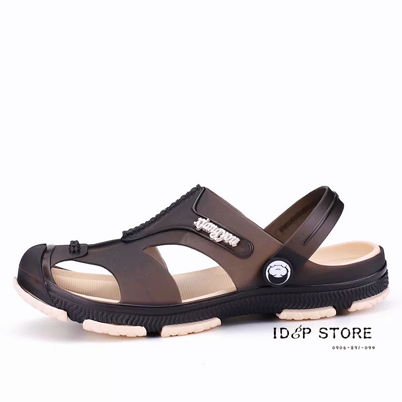 Giày sandal đi mưa bít mũi Nam KIANGYOU - Dép sục nhựa dẻo thoáng khí chống nước đi biển mùa hè SL012 - iDép