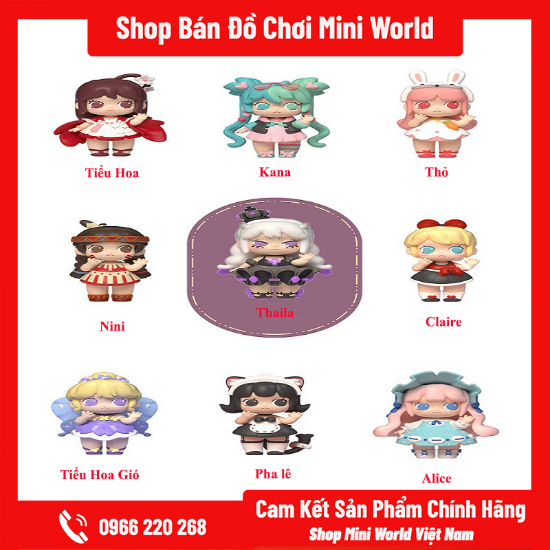Mô Hình Mini World Hello Hộp Bí Ẩn [Gửi 1 Hộp Ngẫu Nhiên]