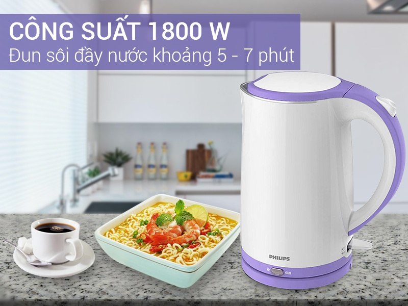 [FREESHIP MAX] [HCM]Bình Đun Siêu Tốc Philips HD9312 - Hàng chính hãng