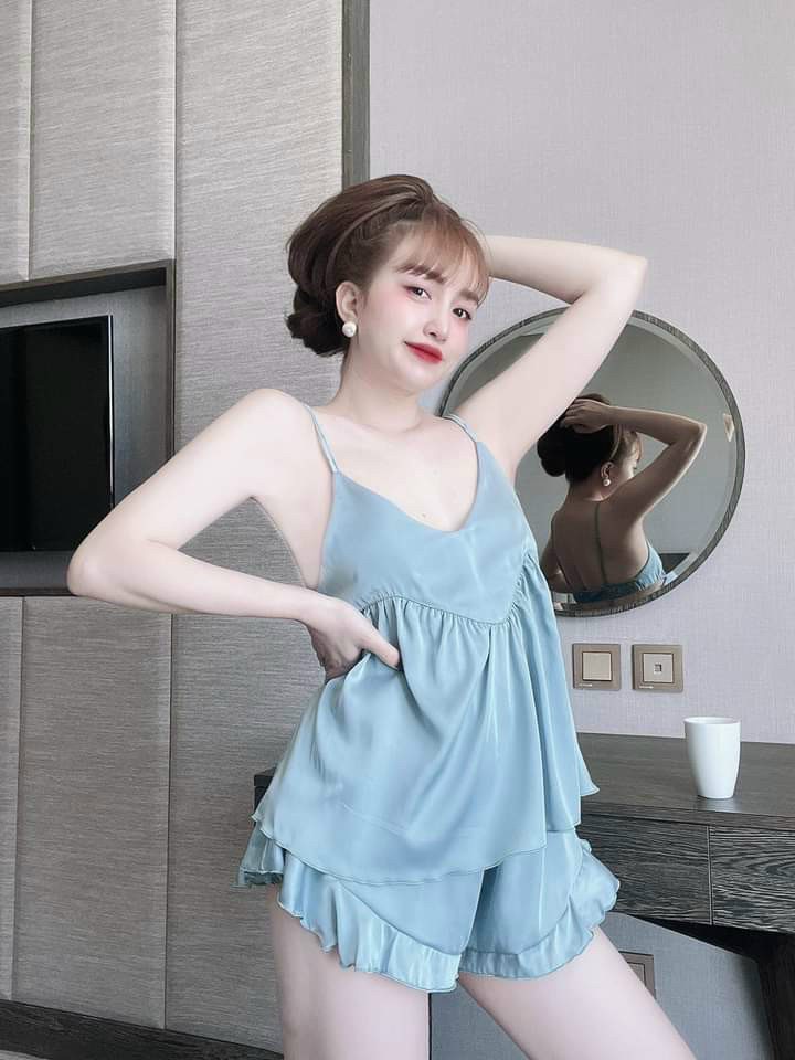 Set Bộ Lụa Satin Xịn Mịn Freesize Dưới 60kg