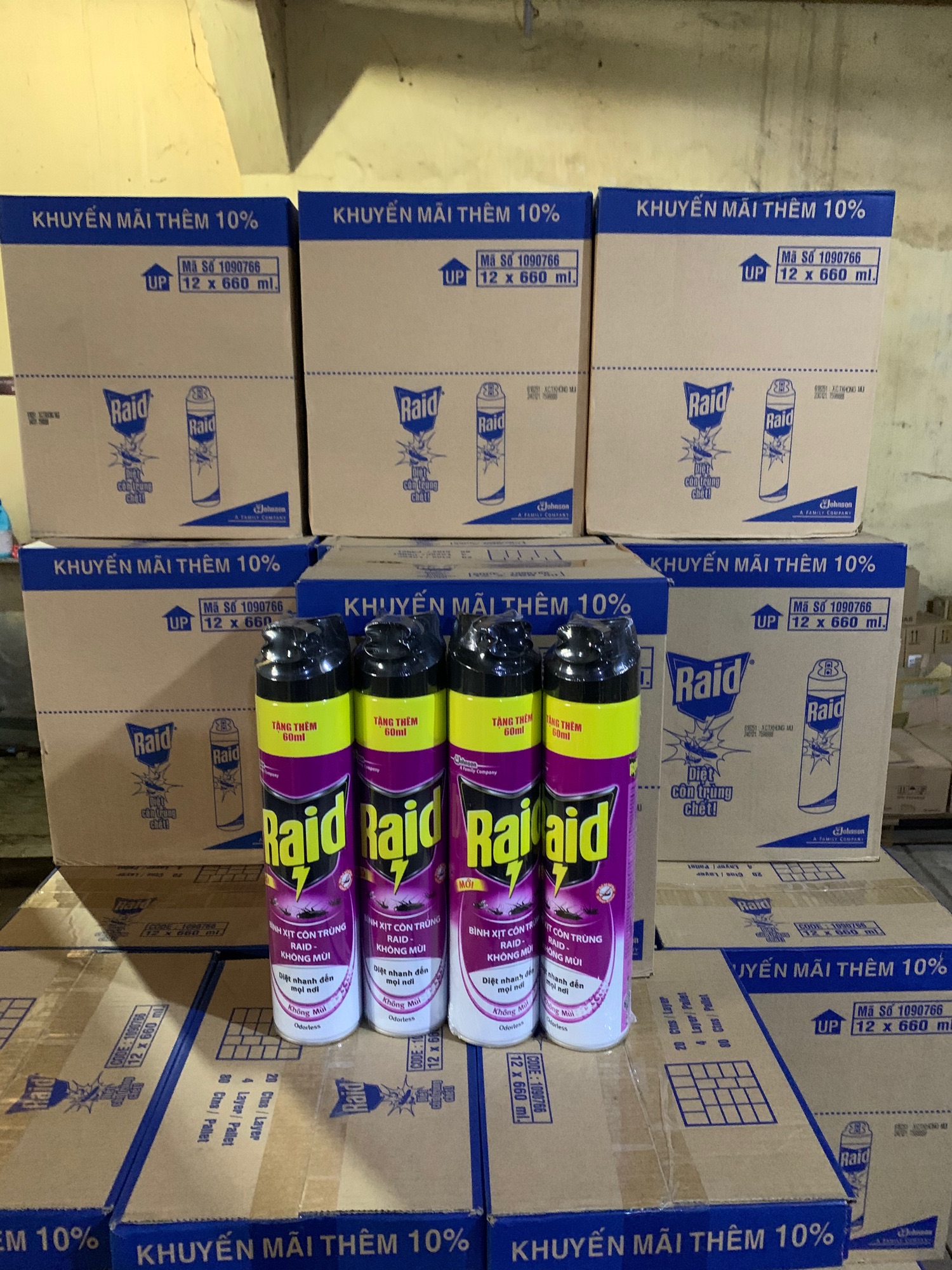 [HCM]Bình Xịt Côn Trùng Raid 600ml