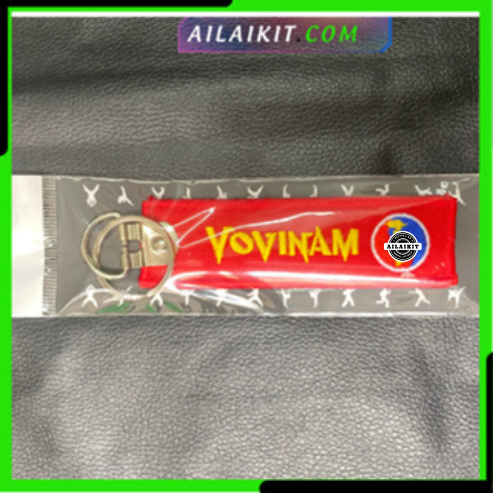 [HCM]{Combo 10 Móc Khóa Vải Vovinam -Ailaikit}, móc khóa thêu vovinam, quà lưu niệm vovinam