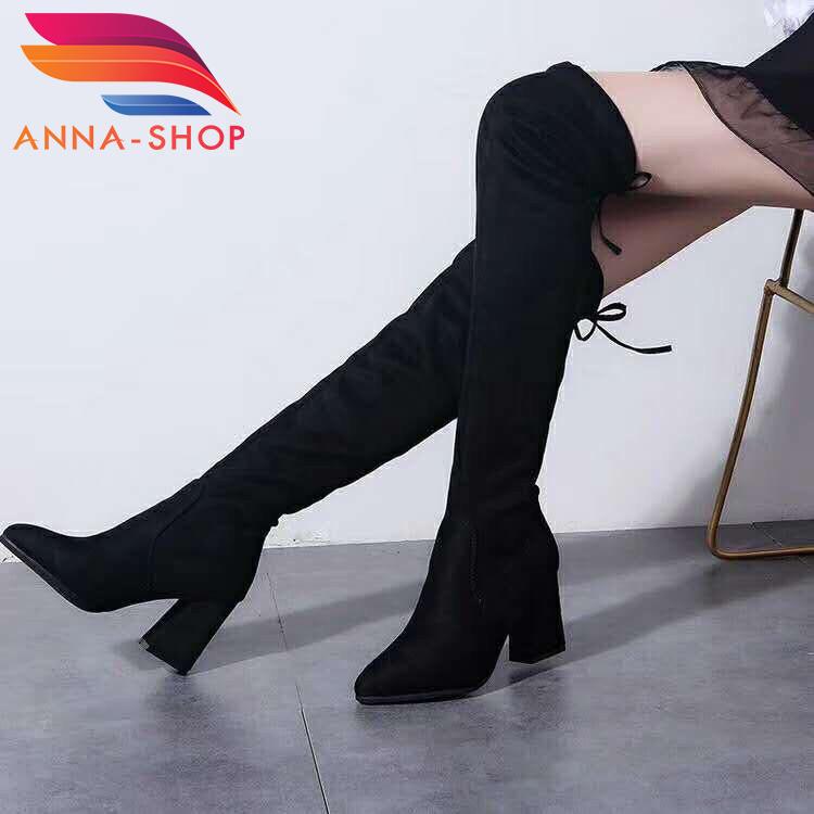 Bốt Đùi Gót Trụ 7p Siêu Hót