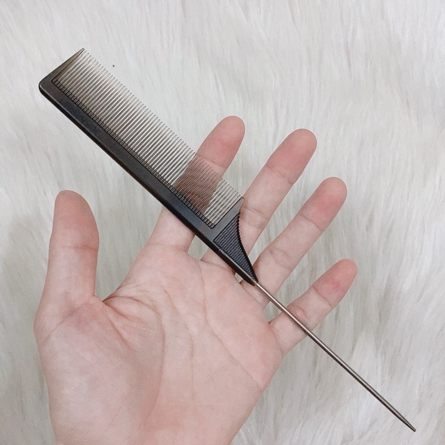 Lược chia tóc chuôi nhọn sắt không gỉ TERMAX