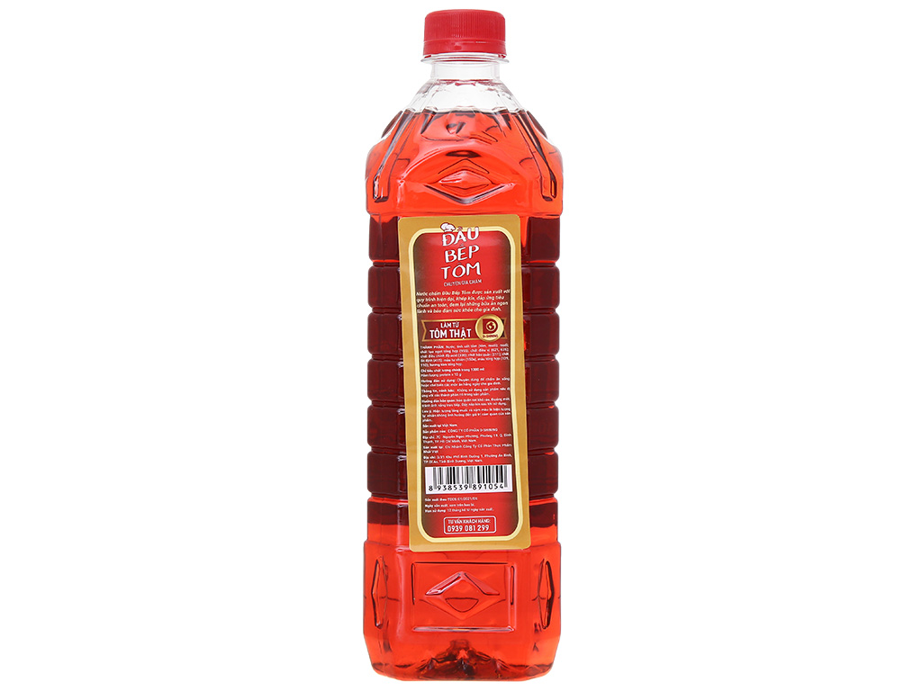 HCM_COMBO 2 CHAI Nước Mắm Đầu Bếp Tôm Chai 900ml