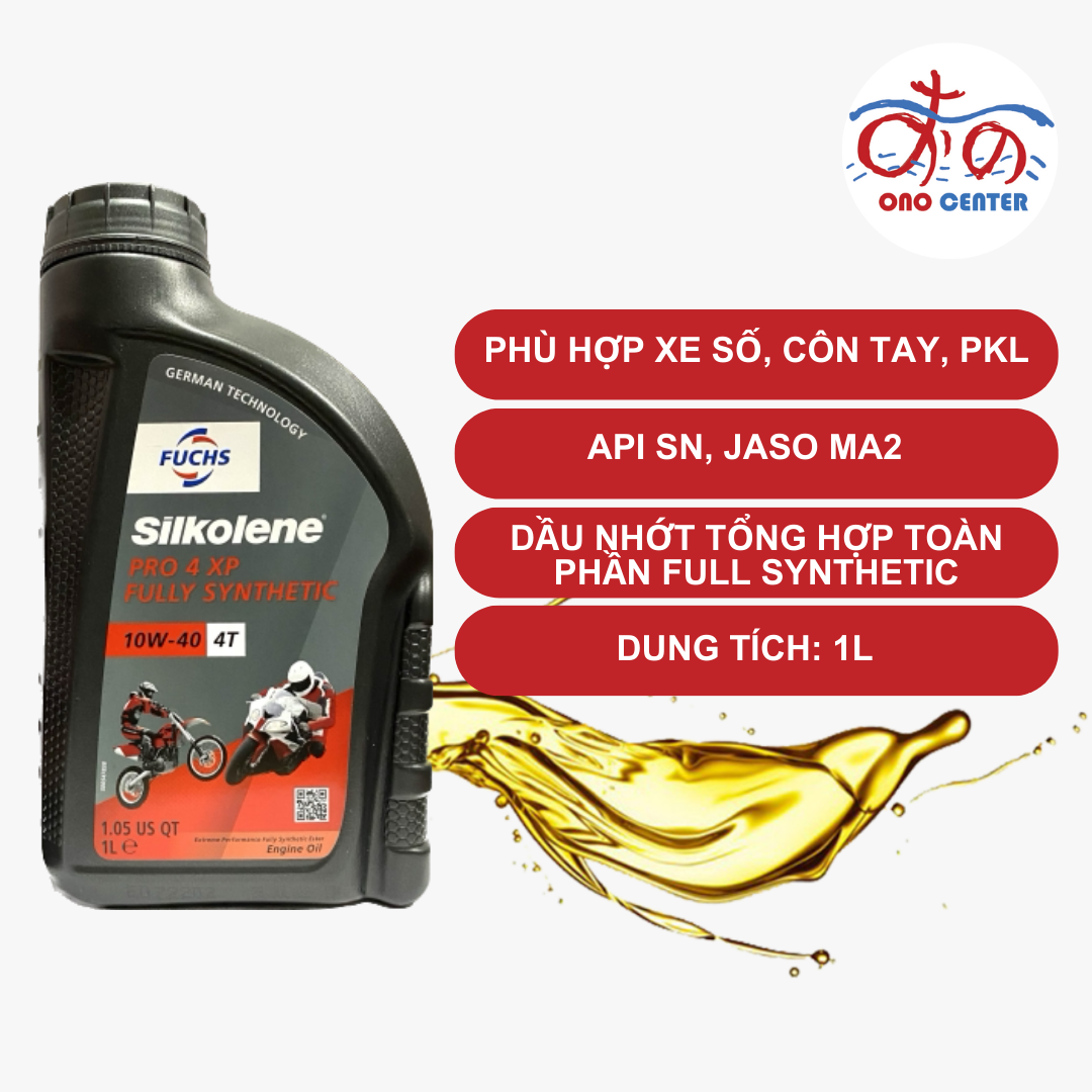 Fuchs Silkolene Pro 4 10W40 (1L/CHIẾT LẺ 800ML, 1L1, 1L2, 1L3, 1L4)
