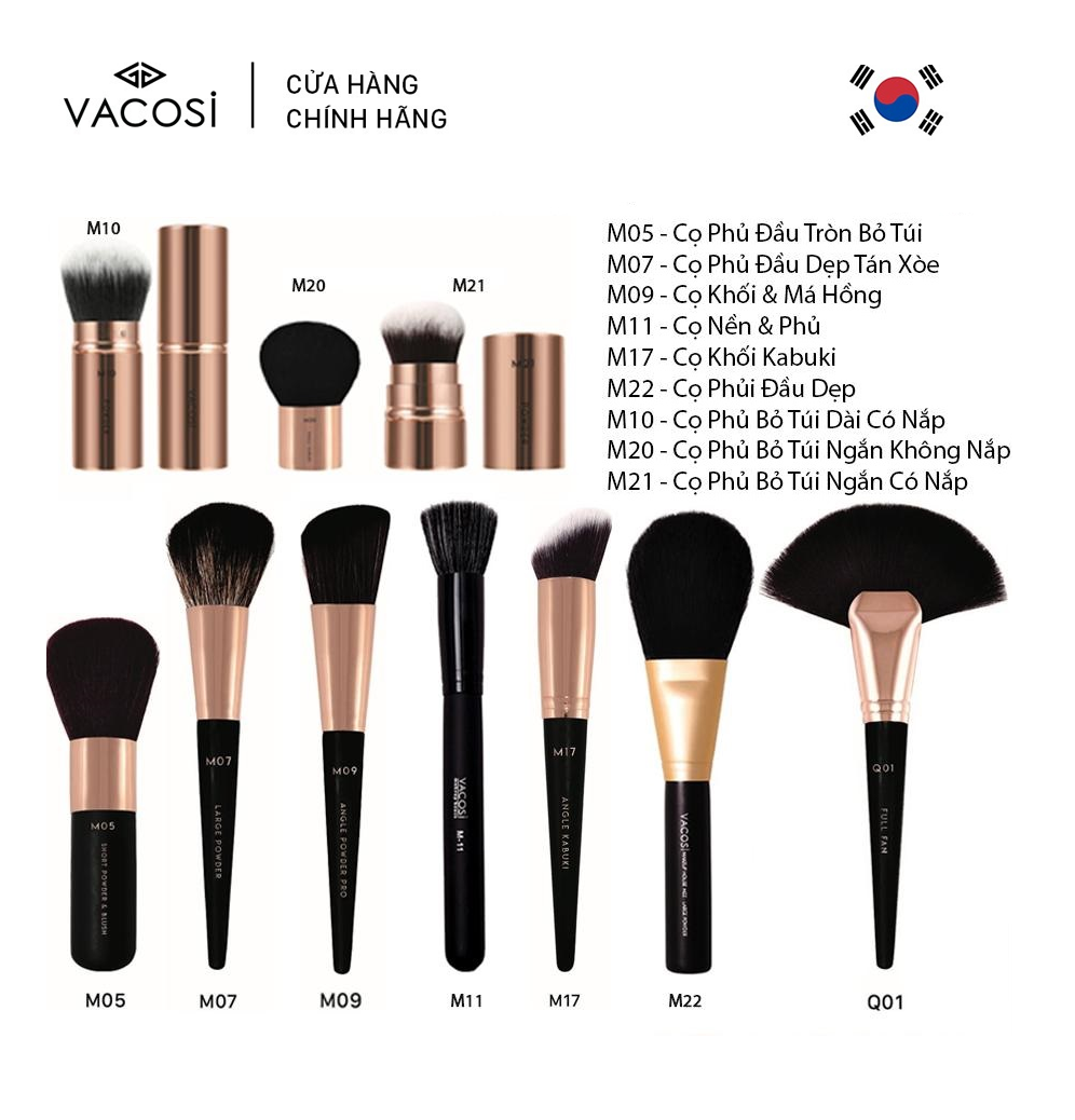 Vacosi Cọ Phủ Kabuki Kabuki Brush M20
