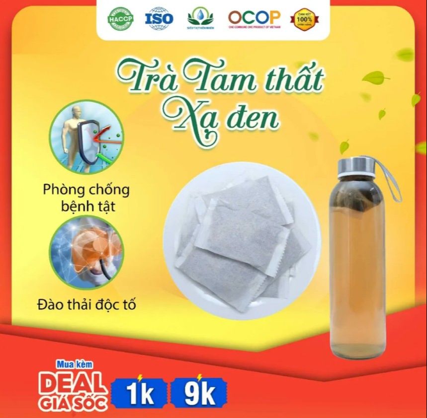 Trà Tam Thất Xạ Đen , Hộp 30 Túi Lọc  ( HCM )
