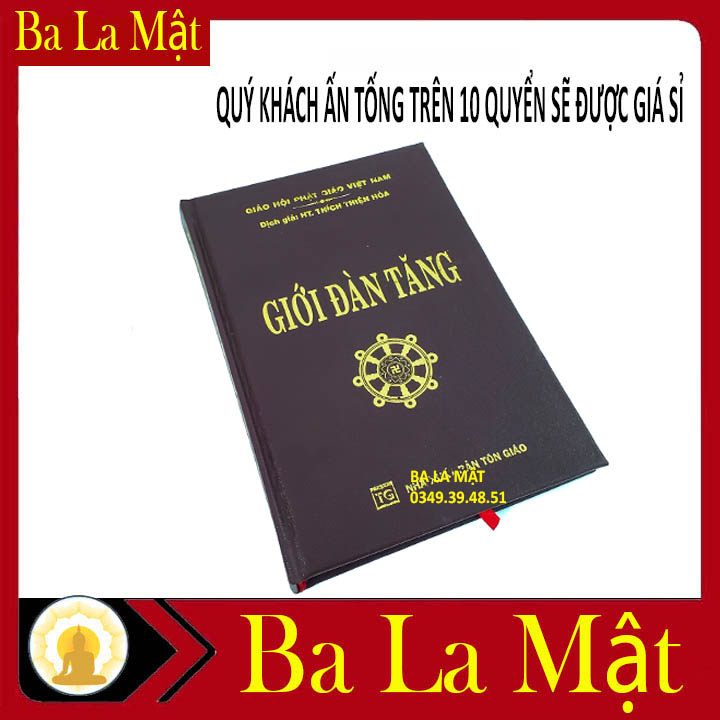 Kinh Giới Đàn Tăng Trọn Bộ Bìa Da ( BA LA MẬT SHOP )