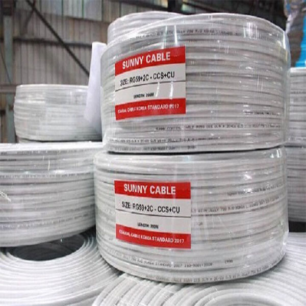 Dây cáp liền nguồn RG59 + 2C-CCS + CU SUNNY