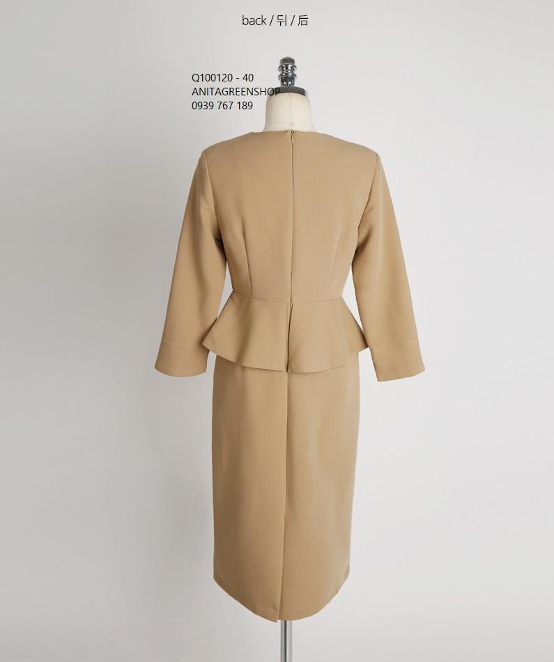 Q100120  ĐẦM CÔNG SỞ PEPLUM