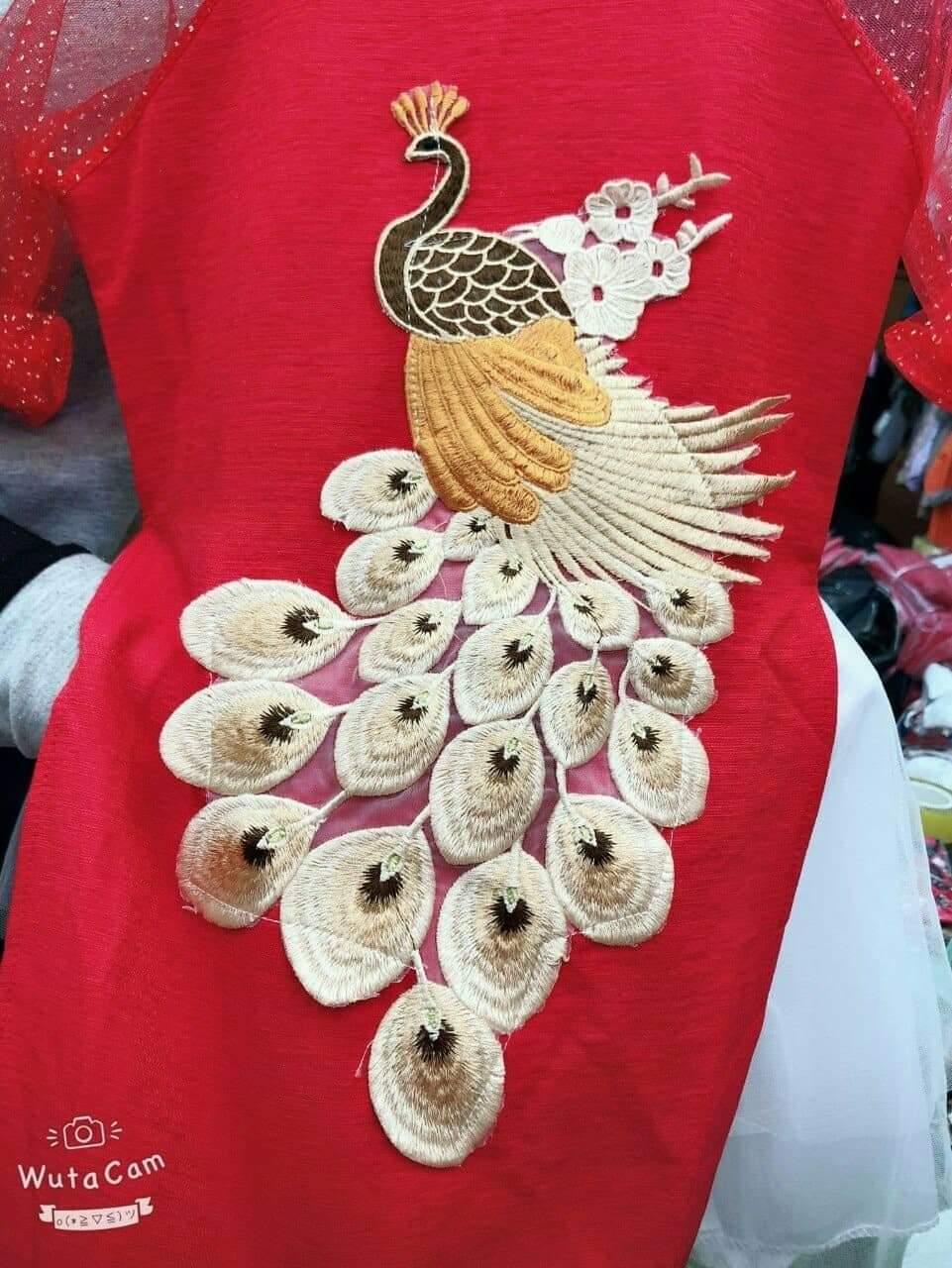 SÉT ÁO DÀI CÁCH TÂN HÌNH CÔNG THÊU CHO BÉ GÁI