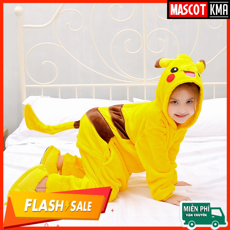 [Giảm 30k - Freeship] BỘ ĐỒ THÚ MÈO VÀNG CAO CẤP TRẺ EM