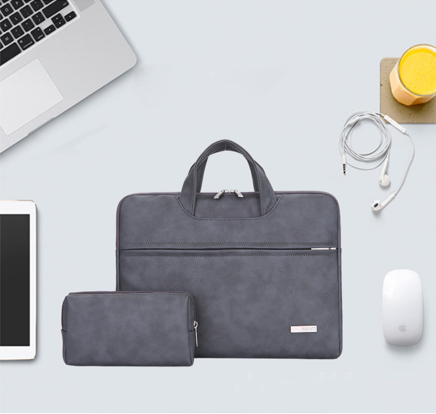 Túi xách da chống sốc cho macbook, laptop surface