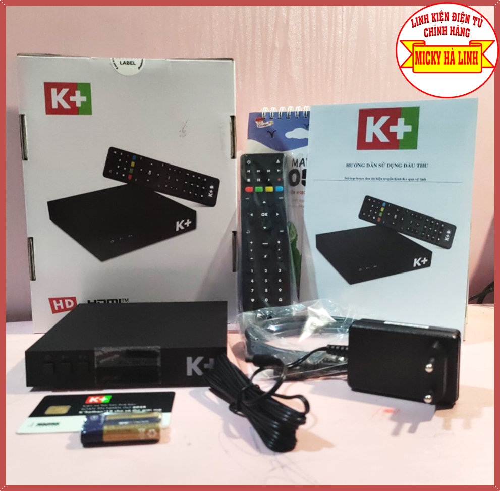 [HCM]Đầu thu K+ HD mới (Tặng thẻ giãi mã K+) Chính Hãng