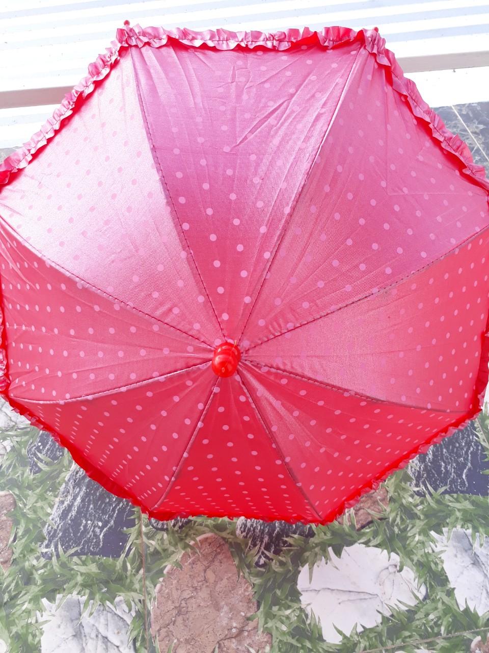 [HCM]Ô Dù Đi Mưa Cho Bé Gái Hình Chấm Bi
