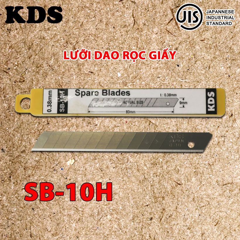 Lưỡi dao rọc giấy Nhật Bản KDS bản 9mm (13 đốt)