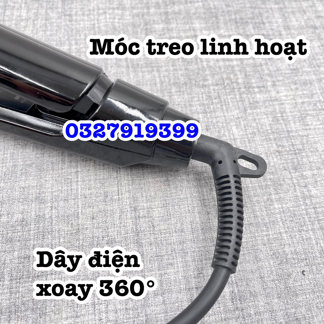 HQ 289 Máy bấm tóc bản lớn chất liệu cao cấp an toàn 5 mức chỉnh nhiệt bề mặt tiếp xúc lớn dây xoay 360 độ thiết kế gọn nhẹ màu hồng & đen công suất 45W-80W bảo hành 03 tháng
