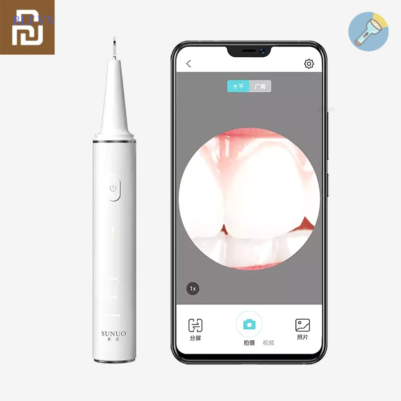 Máy cạo vôi răng nội soi Xiaomi Youpin Sunuo T11 Pro Cao Cấp Tiện Dụng lấy cao răng