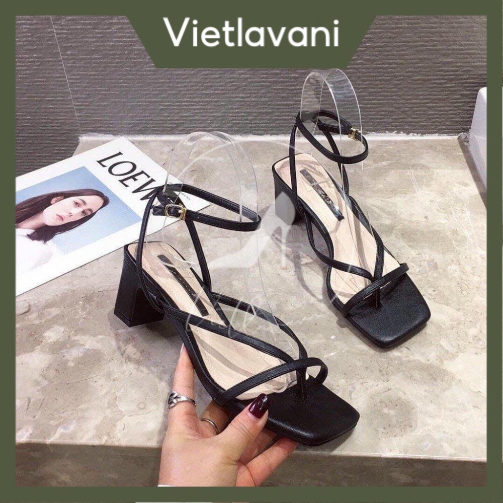 SANDAL XỎ NGÓN 5 PHÂN GÓT VUÔNG MÃ VNXKS13