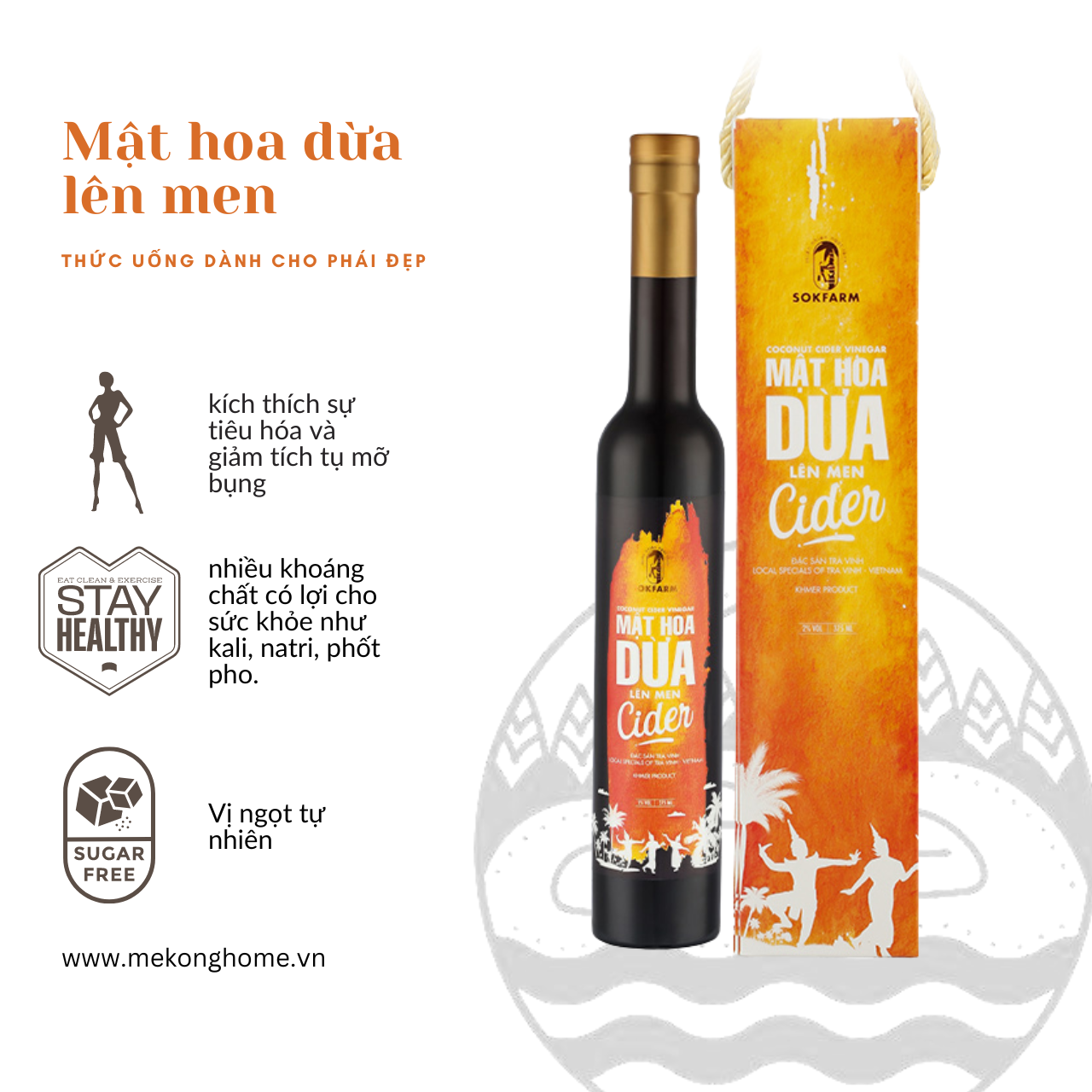 Mật Hoa Dừa Lên Men SOKFARM - 375ml