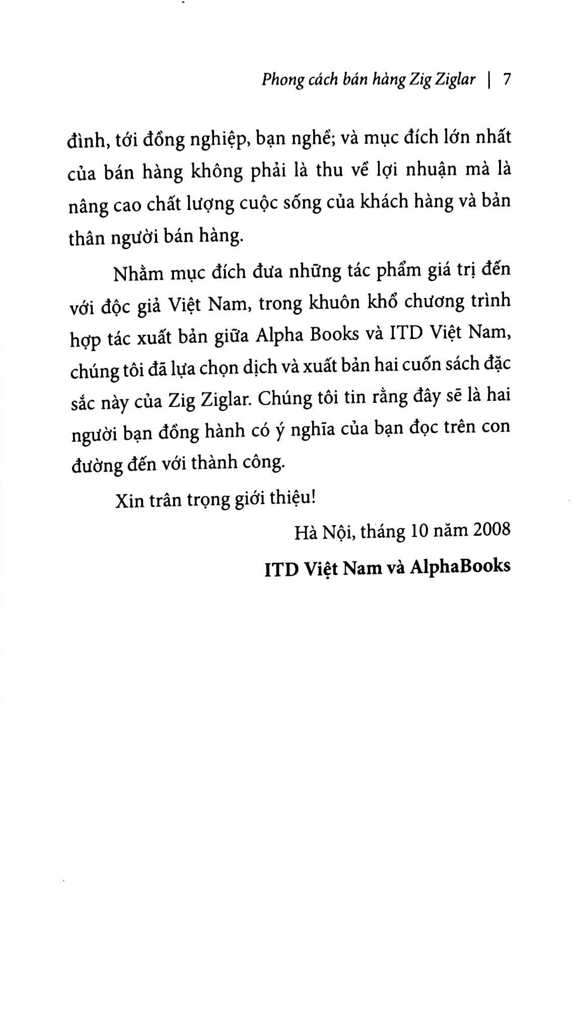 Sách - Phong cách bán hàng Zig Ziglar
