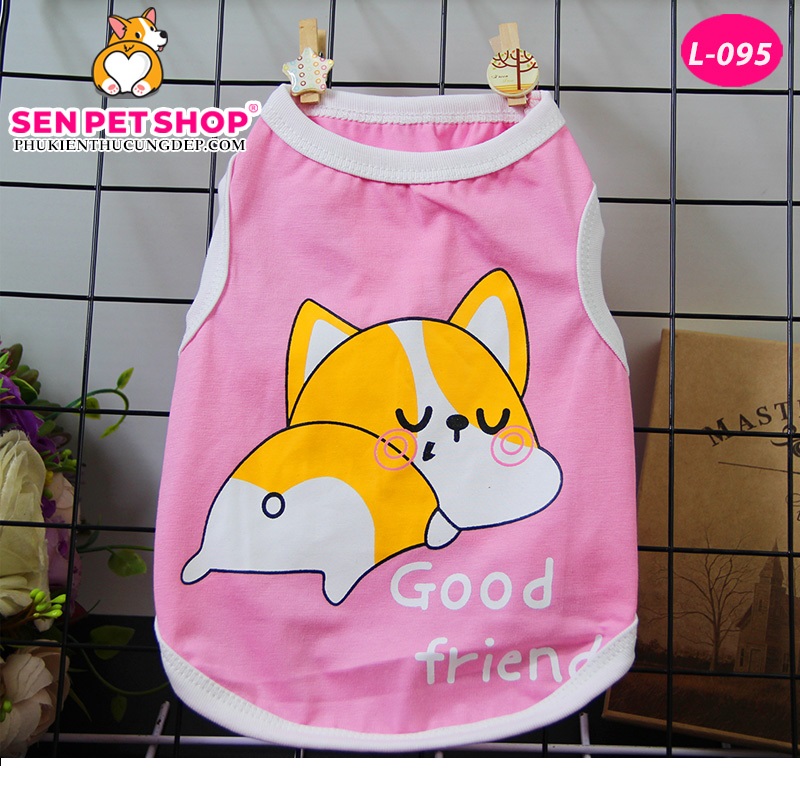 ÁO BA LỖ CORGI DỄ THƯƠNG - Áo cho chó mèo